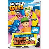 Stumble Guys: Superstarker Sticker- und R&auml;tselspa&szlig;: Block mit 60 Stickerseiten
