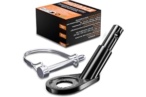 NICEDACK Attelage de Remorque de Vélo 12mm - Adaptateur pour Remorque pour Chien, Attelages de Vélo - Noir