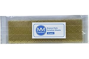 MM INGREDIENTS Leaf Gelatine Pork Bronze 10 Sheets