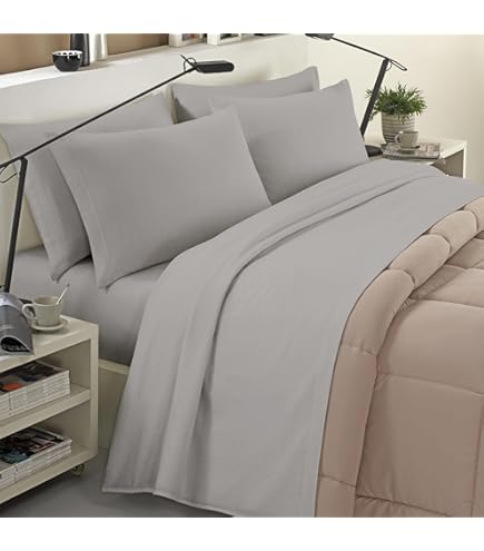 Banzaii Lenzuola Invernali Felpate 100% Cotone - Completo 3 Pezzi Per Materasso 80/90cm | Anti-Pilling - Foto 10