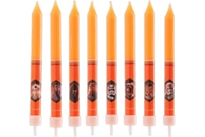 Dekora - Dekoracja ciasta urodziny | Star Wars świeca urodzinowa dla dzieci - 8 sztuk