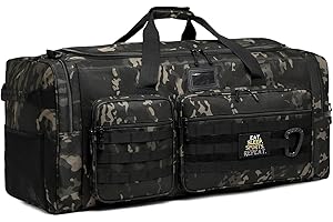 BlesMaller Torba podróżna 130 l, duża torba sportowa, składana, do sauny, dla mężczyzn i kobiet, do uprawiania sportu, weekendowego, kamuflaż, Duża torba sportowa 130 l