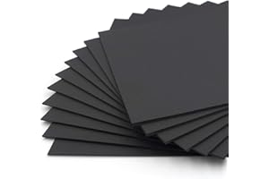 Rothmill A4 Black Card Stock, 170gsm (230 microns), Ideal for Arts and Craft, Office and Stationery Use - 100 Sheets
