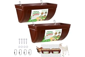 ALEEIK Lot de 2 abreuvoirs pour poules - Clôture suspendue - Distributeur d'eau - Avec clips - Distributeur d'eau à suspendre - Pour poules, canards, oies, pigeons