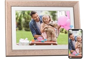 KODAK 8,4-calowa cyfrowa ramka na zdjęcia WiFi, 1600 x 2560 IPS z ekranem dotykowym połączoną ramką na zdjęcia 32 GB, automatyczna rotacja, cyfrowa ramka na zdjęcia inteligentny montaż ścienny, CZARNY