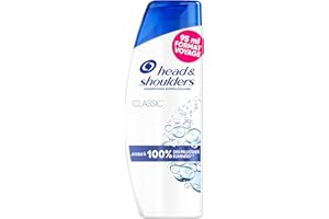 Head & Shoulders - Shampoing format voyage - Classic Antipelliculaire 95ml, Usage Quotidien, Jusqu'à 100% des Pellicules Éliminées, Cliniquement Prouvé, tous Types de Cheveux et de Cuir Chevelu