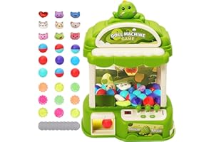 FORROBY Large Claw Machine for Kids with Sound and Light,Arcade Game,Timing Competition Mode,Sweet Dispenser with Play Coins,Candy/Vending Machine Toys,Egg Twist Toy,Gift for Girls Boys 3 4 5 6 Years Old