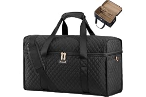LOVEVOOK Resväska, dam, weekender handbagage, väska, stor klinikväska, A-svart, 40x30x20cm, modern