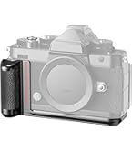 Haoge Zf greep voor Nikon ZF Zf camera met ergonomische siliconen zijgreep, L-vormige handgreep, Arca Swiss type plaat voor DJI RS2/RS-C2/RS3/RS3/RS3-PRO/RS3 Mini Gimbal stabilisator, zwart MHG-ZFB
