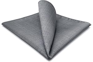 S&W SHLAX&WING Pocket Squares for Men Solid Color Blue Green Yellow XL for Wedding