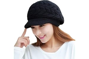Tuopuda Cappello Donna Invernale Cappello Beanie Cappelli Donna Berretti con orecchie cappello donna inverno con visiera