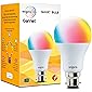 Wipro WiFi Enabled Smart LED Bulb B22 9-Watt (16 Million Colors + Warm White/Neutral White/White) (Compatible with…