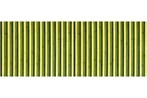 ILGRUPPONE Passatoia per Cucina o Tappeto da Ingresso in Vero Bamboo Naturale 7 Misure 7 Colori - 50x350 cm - Verde
