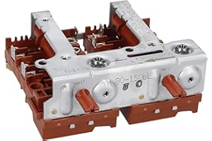 easyPART Kompatibel/Ersatz für BOSCH 00496803 Kochplattenschalterblock Schalterblock 2facher Energieregler links Kochfeld Herd Siemens 496803 YH80-1/50bI Kochplatten stufenlose Regulierung passend