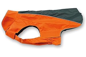 JEGGO Hundemantel Wasserdicht Allwetter Regen Jacke Hunde Weste XXS XXL (XXL, Anthrazit/Orange)