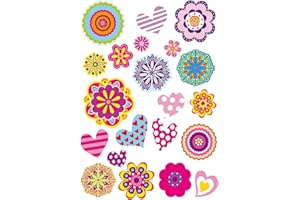 CTOP Gommettes Fleurs A de 2,5 à 6,5 cm 42 pièces