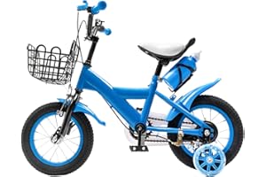 CUTYCATY Kinderfahrrad 12 Zoll Fahrrad Kinderrad mit Stützräder, Fahrrad für Kinder ab 2-6 Jahre Jungen & Mädchen, HöHenverstellbar Kinderfahrräder für Schulung Outdoor Reiten