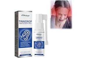UJOOGBU Tinnitus Relief Spray,Ear Tinnitus Sprays,Ear Drops for Tinnitus,Ear Ringing Spray,Ear Pain Drops,Ear Ringing Relieving Ear Drops Treatment,Ear Ringing Treatment Oil,Earache Drops,Tinnitus Ear Drops