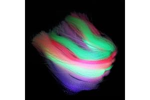 Tigofly 14 Packungen 7 Farben UV Kristall Flash Holografisches Lametta Krystal Twisted Flashabou Sparkle Streamer Fliegenbinden Materialien