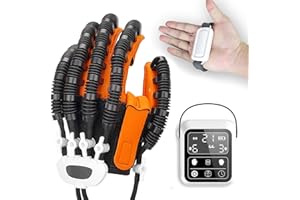 CRYXINTY Rehabilitation Robot Gloves for Hemiplegia Stroke Rehabilitation Gloves Stroke Recovery Equipment Finger and Hand Function Rehabilitation Trainer Hand Rehab Robotic Gloves for Cerebral (XL-Right)