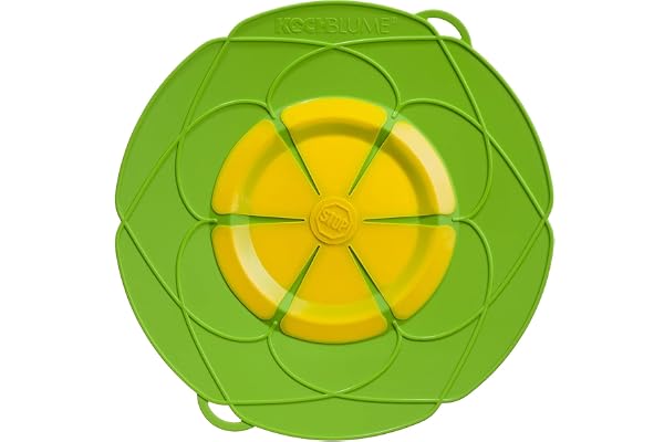 Kochblume Das Original, Silicone Protection de Cuisson pour casseroles et poêles, couvercle micro-ondes, protection anti-éclaboussures et embout vapeur, XL,Topfgröße 20-28cm