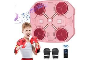 VOLLO Music Boxing Machine,Interactive Smart Music Boxing Machine for Kids,Wall Mounted Boxing Trainer,Wall Target Electronic Training Devices for Adult Kid Home Exercises