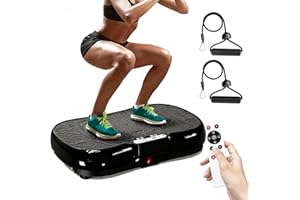 HOMEFITNESSCODE Vibration Plate, Vibration Plate Exercise Machine, Vibration Plate for Lymphatic Drainage, Vibration Plate for Weight Loss, 2025 Upgraded Double Motors Vibrating Plate