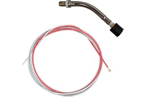 ELECTROMECANICA CANTABRIA ELCAN ELCAN Pack de una cabeza para antorcha 25ak y guia hilo rojo de 4 metros para hilo 1,0-1,2mm para antorcha mig mag. Consumibles y accesorios pistola soldar. Cuello cisne para torcha soldadura MB25