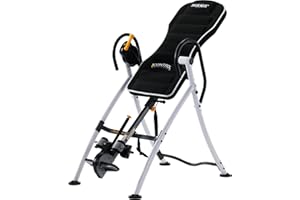 MAXXUS Table d'Inversion Gravity Pro 2 - Pliable, Réglable, Dossier Confortable, Ceinture de Sécurité, Stable, Acier, Max 160kg - Musculation Dos, Appareil Etirement Dos, Machine Sport Maison