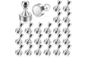 ‎MIN CI MIN CI 24Stück Kleine Magnete für Magnettafel, Mini Magnete Stark Neodym Magnet Extra Stark Magneten für Whiteboard Kühlschrankmagnete Pinnwand Notenmagnete