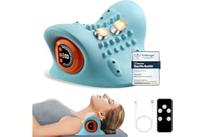 EPROICKS Masseur Cervical EMS avec Chauffage, Masseur de Cou Sans Fil pour Soulager la Douleur Des Tissus Profonds, 6 Vitesses Réglables, 3 Modes, Sans Fil