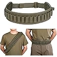EXCELLENT ELITE SPANKER Shotgun Shell Belt, 24 Rounds Shotgun Cartridge Pouch Bullet Belt Shotgun,Nylon Ammo Carrier Ammo Holder for Tactical Hunting