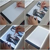 A5 Led Işıklı &Ccedil;izim Kopyalama &Ccedil;izim Yansıtma &Ccedil;izim Tahtası Grafik Tahtası &Ccedil;izim Tableti Beyaz