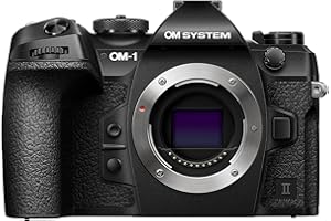 OM SYSTEM OM-1 Mark II Micro Four Thirds Systemkamera, 20 MP BSI Stacked Sensor, 5-Achsen-Bildstabilisierung, Schwarz