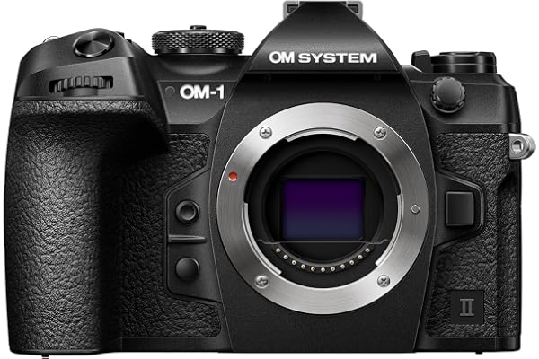 OM SYSTEM Om-1 Mark II Appareil Photo Hybride Micro 4/3 – Capteur BSI 20MP, Stabilisation 5 Axes, Étanche IP53, Filtre ND Gradué, Processeur TruePic X, Noir