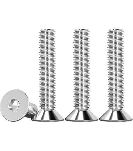 Viti Metriche Testa Svasata Scanalata Acciaio Inox A2 - M1,6 A M6 - Varie Misure