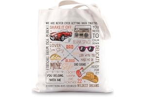 BWWKTOP Singer Album Canvas Tote Bag Tour Gifts Song Lyrics Shoulder Bag Merchandise