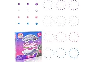Yeefunjoy 180 Gemas para el Cabello, Juego de Herramienta de Peinado Adornos Brillantes para Pelo Grapadora Diamond Sparkle Máquina de Pelo de Diamante para Niña Niños Regalos Navidad Cumpleaños