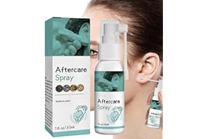 HAIYOX Aftercare Spray,Saline Spray,Sterile Saline Spray,Saline Solution Spray,Cleaning Aftercare Fluid For Ear,Aftercare Fluid Cleaner,Soothing Mist,Suitable For Ears, Nose, Tongue, Navel,Ear Care Mist