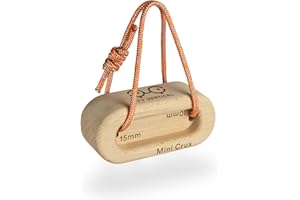 YY Vertical - Mini Crux - Kletterhilfen aus Holz Mini - Kompaktes Hangboard für Training, Aufhängung und Krafttraining - Kletterzubehör