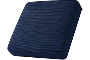 SYLC Sofa Sitzkissenbezug, Sofa Sitzkissenbezug Stretch, Elastischer Kissenbezüge, Husse Überzug Bezug Für Sofa Sitzkissen, rutschfest Stoff Tartan (Dunkelblau,Großer 1-Sitzer)