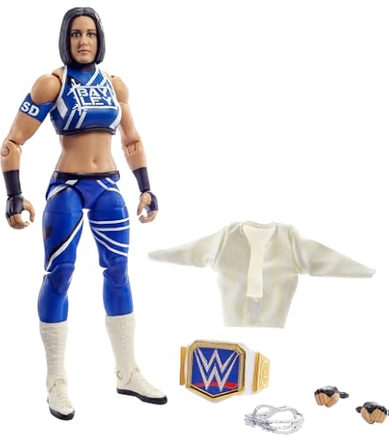Mattel Action Figure Sasha Banks Survivor Series Elite, 15 Cm, Con Parti Per Costruire Rick Rude
