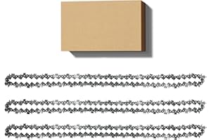 BURNTOP 3X Chainsaw Chain for 16 Inch (40cm) Bar 57 Drive Links, 3/8inch Pitch, 0.05inch Gauge, fits DOLMAR, Echo, Gardenline, Titan, Black & Decker and Other Chainsaws