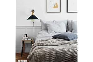 LEDSone Wall Lamp 1 Bulb E27 Vintage Wall Light in Industrial Design Retro Lamp Metal Black Lampshade Indoor Loft Wall Lamps [Energy Class A+] [Energy Class A+++]