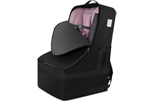 bruwaa Autositztaschen für Flugreisen, große, langlebige Autositz-Reisetasche für Flugzeug, verstärkte Schultergurte, Flughafentor-Check-Tasche, Autositzbezug für Flugzeugreisen