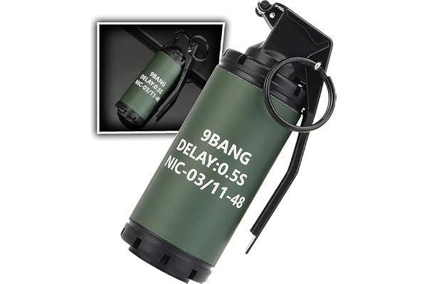 AQzxdc Grenade factice Tactique, modèle réduit de Grenade en Plastique, Accessoires d'équipement Tactique CS Airsoft for Les Fans de l'armée, Accessoires de Film Cosplay en Plein air