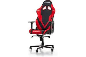 DXRacer (el Original Gladiator G001 Silla Gaming, Polipiel, Negro-Rojo, hasta 200 cm