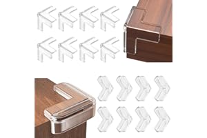 BELLALICHT 16 sztuk ochraniaczy krawędzi dla niemowląt, ochrona narożników dla dzieci, miękkie, samoprzylepne, ochrona krawędzi stołu, ochrona krawędzi stołu, do różnych mebli w celu ochrony dziecka