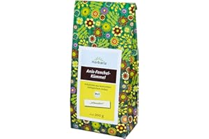 ‎HERBARIA Herbaria Anis-Fenchel-Kümmel-Tee bio 200g – 100% Bio-Kräutertee lose – natürlicher Teegenuss - altbewährte Kräuterteemischung - klimaneutral