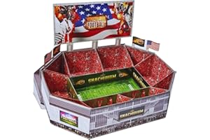 SNACKADIUM Snackstadium Deine Snackbar für spannende Footballabende, für echte American Football Fans, Geschenk, Super Bowl, Ready für Dein Gameday, NFL Fan (Team Rot)